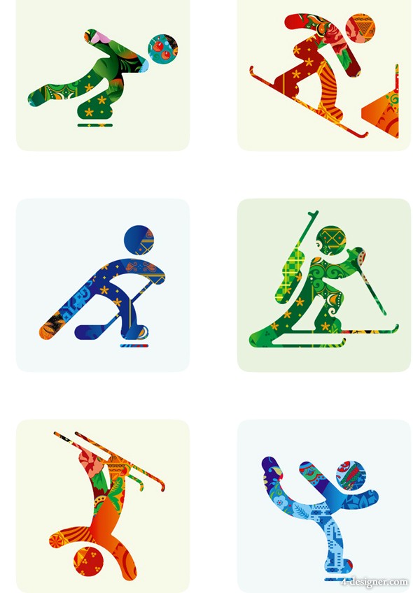 Sochi Olympic Sports Icons