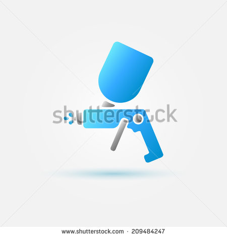 Spray Paint Gun Vector