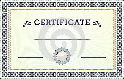 Stock Certificate Border Template