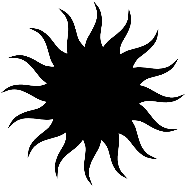 Sun Silhouette Clip Art