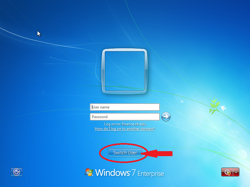 Switch User Windows 7 Login Screen