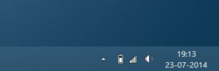 Taskbar Icons Windows 7 Battery