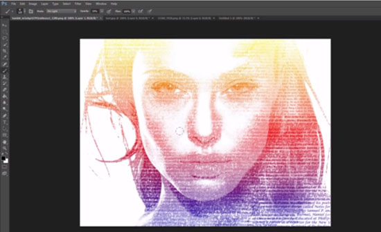 Typography Portrait Tutorial Photoshop