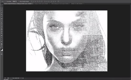 Typography Portrait Tutorial Photoshop