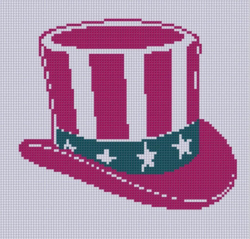 Uncle Sam Cross Stitch Pattern