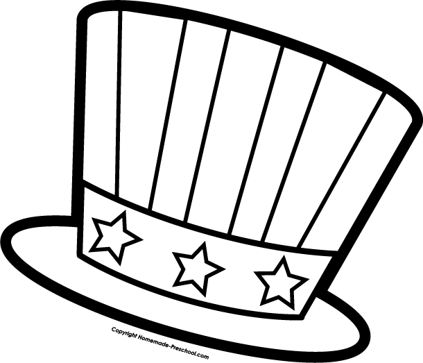 Uncle Sam Hat Coloring Page