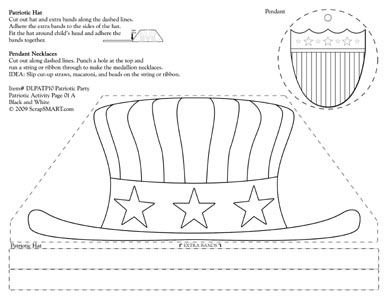 uncle sam top hat coloring pages - photo #21