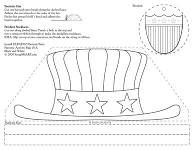 Uncle Sam Hat Coloring Page