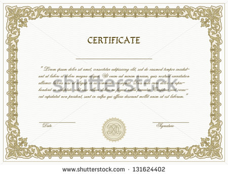 Vector Certificate Border Templates