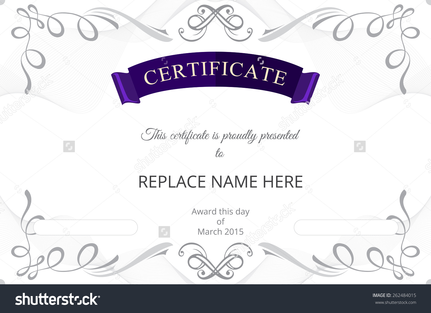 Vector Certificate Border Templates