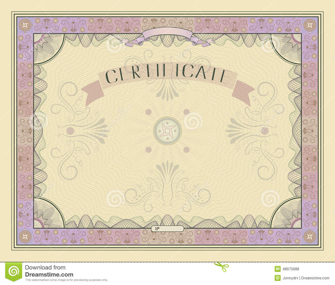 Vector Certificate Border Templates