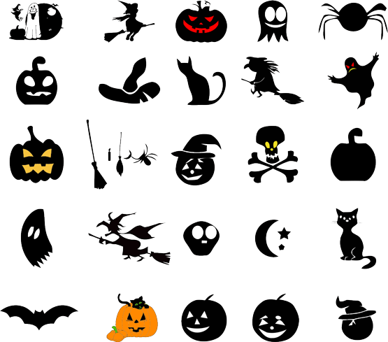 Vector Halloween Silhouettes