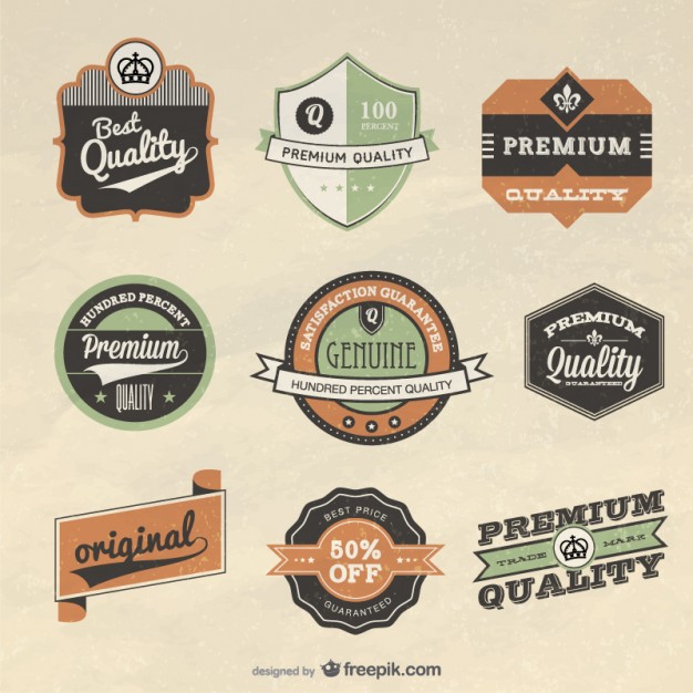 Vector Retro Label Design