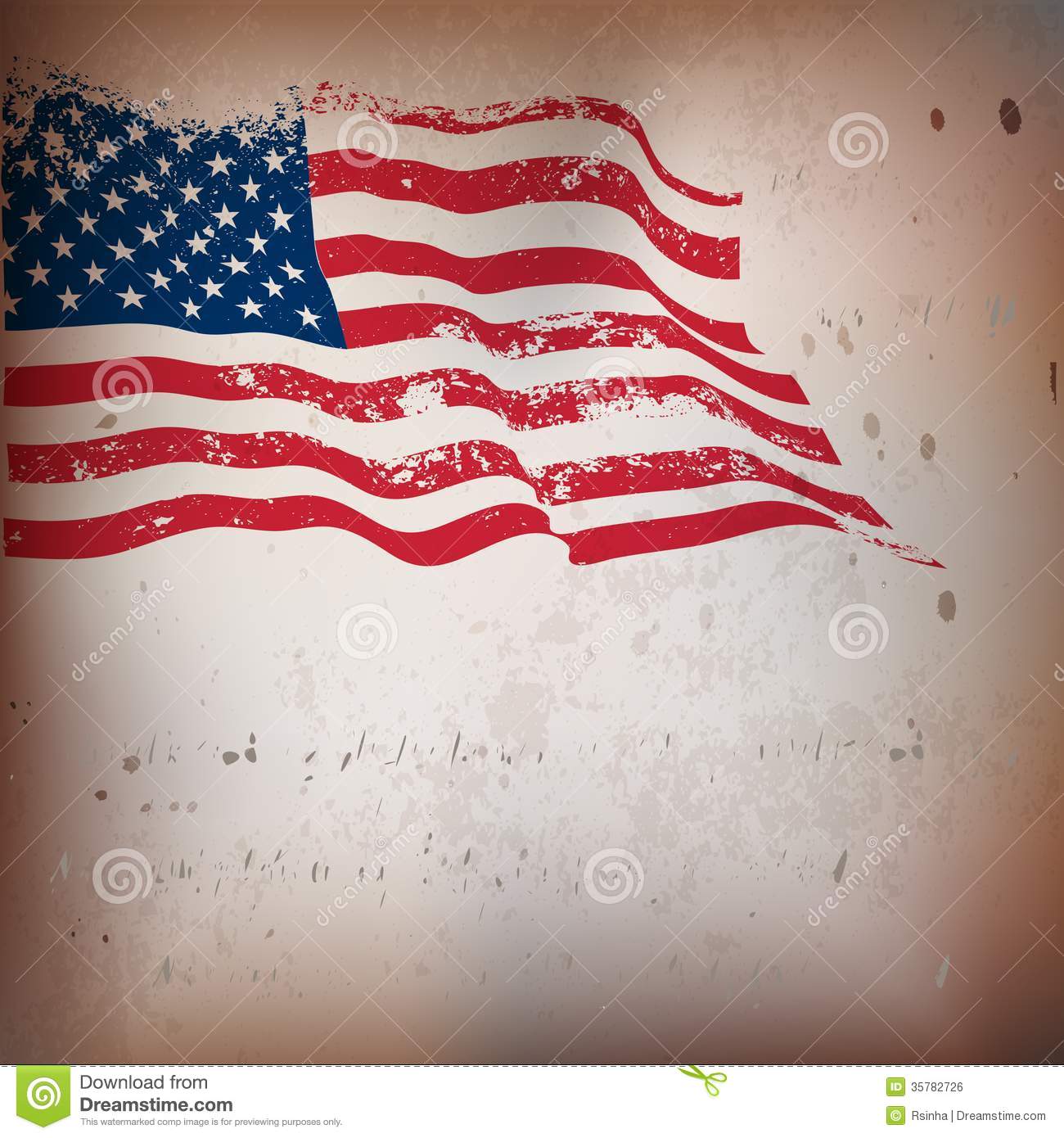 Vintage American Flag