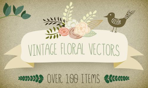 Vintage Floral Vector
