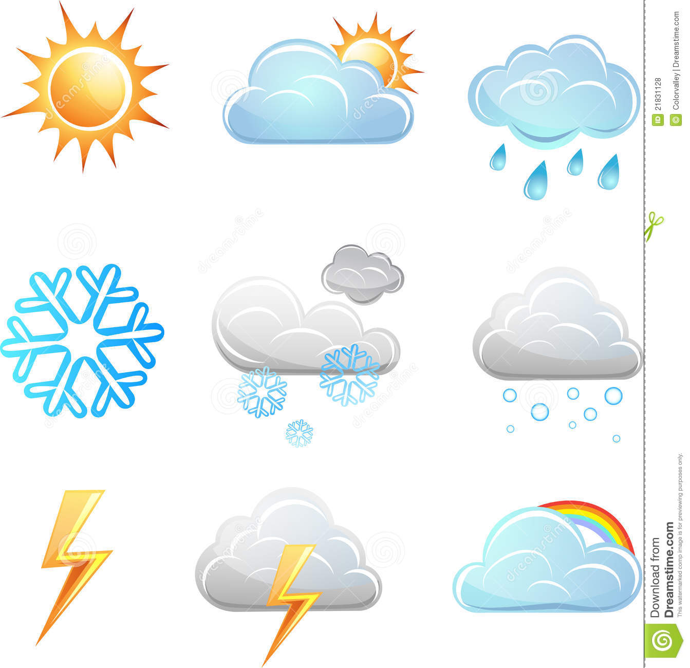 Weather Icon Set Vector