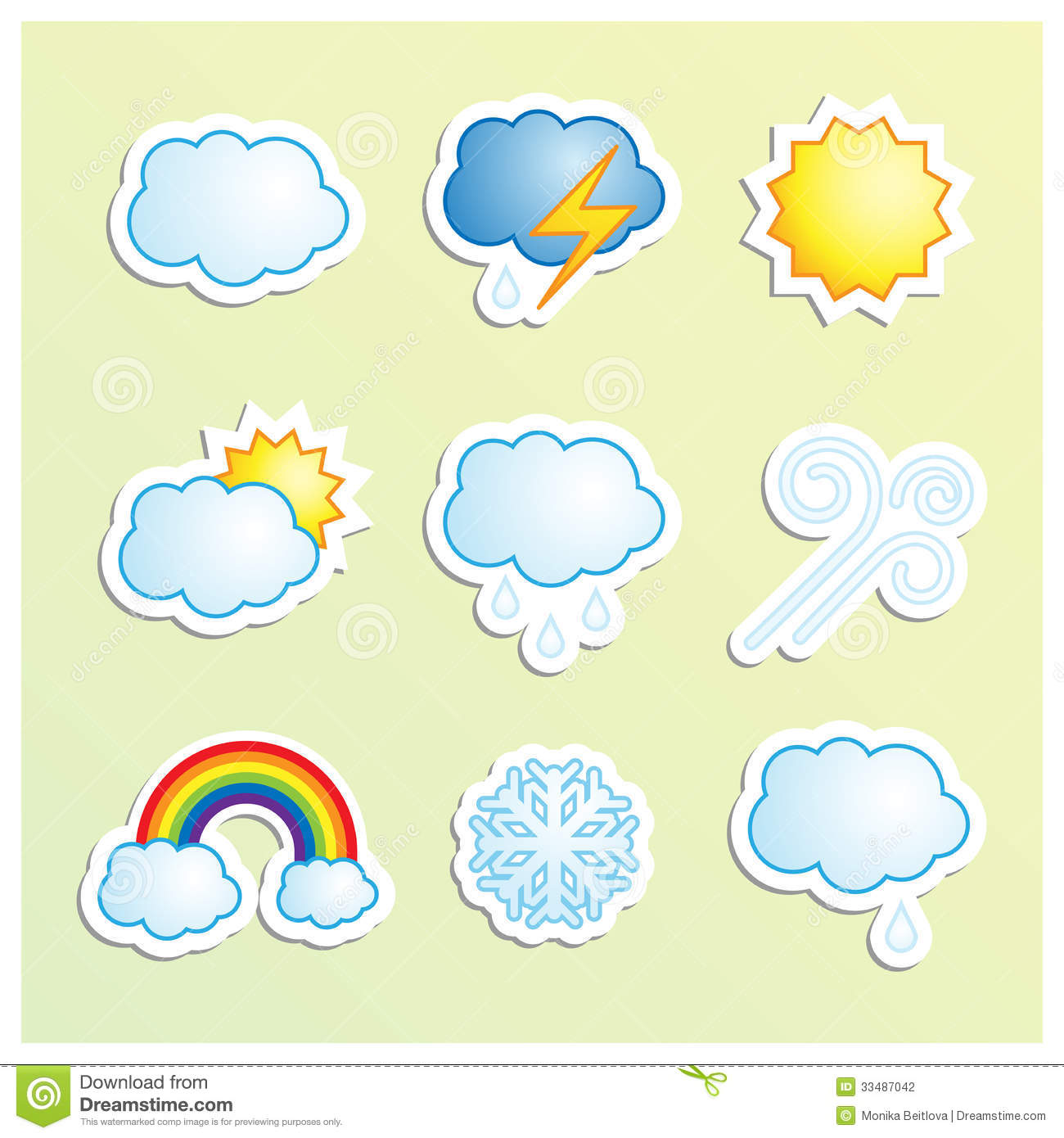 Weather Icon Set Vector