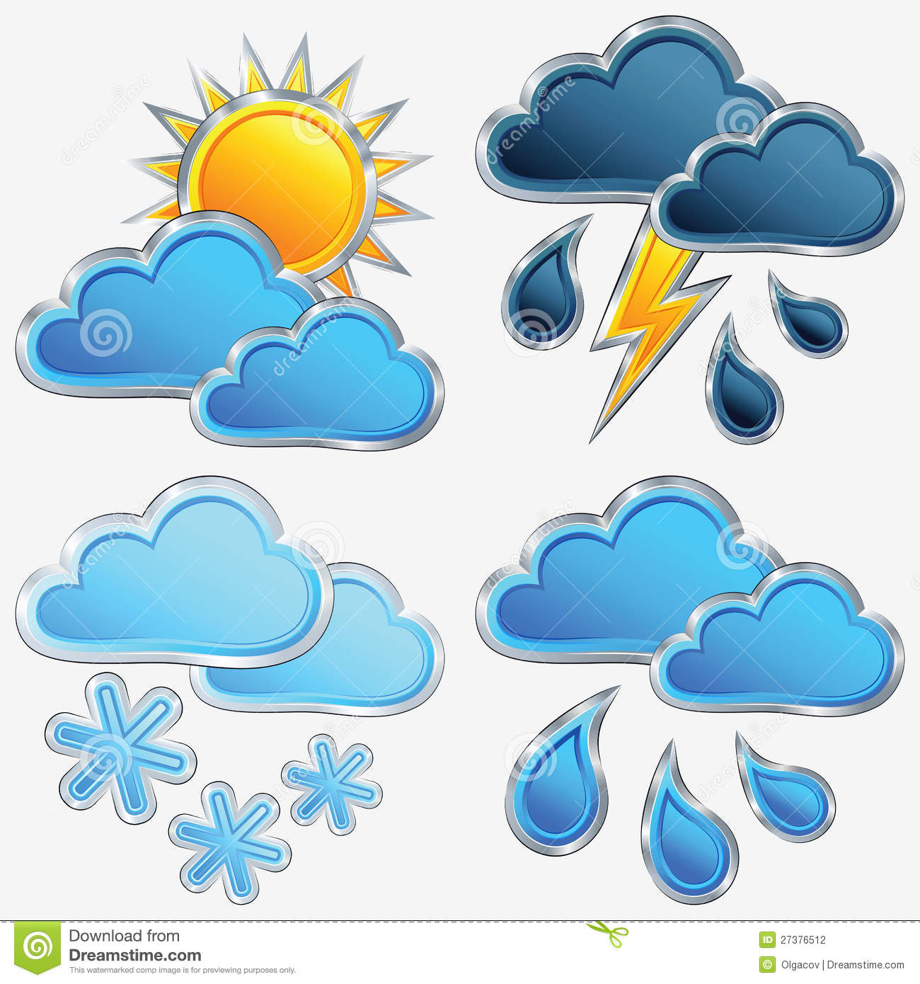Weather Icons Sun and Rain Weather Icons Sun and Rain
