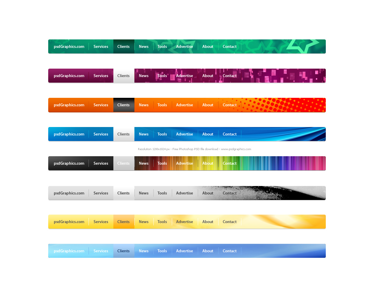 Website Menu Graphics Website Menu Graphics