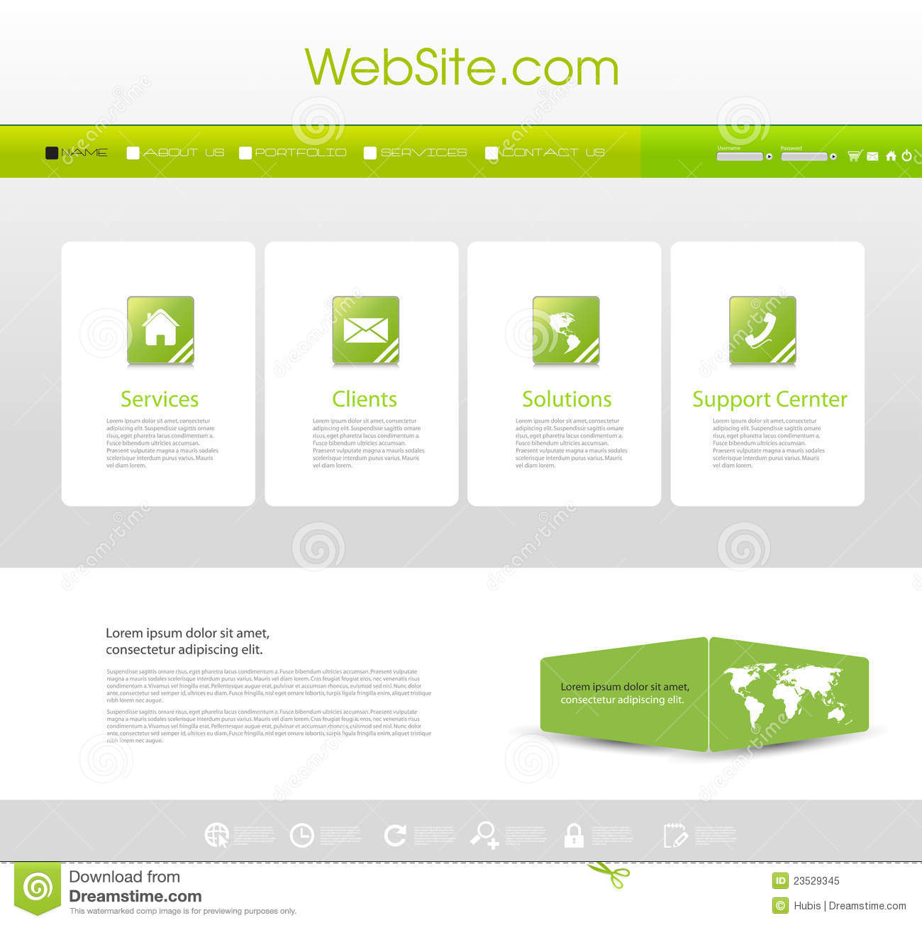 Website Menu Template