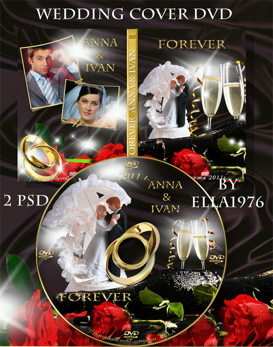 Wedding DVD Cover Template Wedding DVD Cover Template