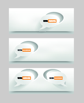 White Banner Vector