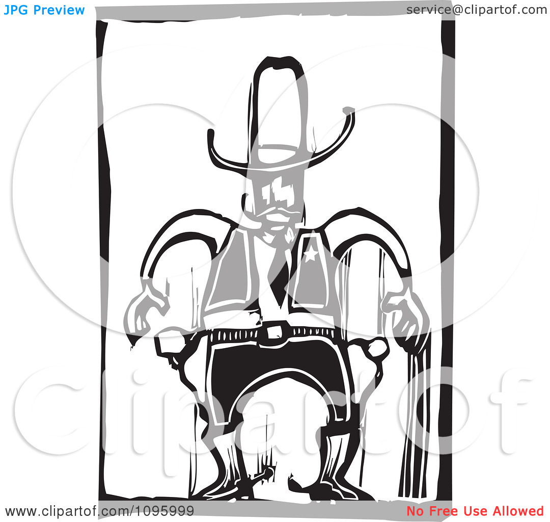 Wild West Clip Art Black and White