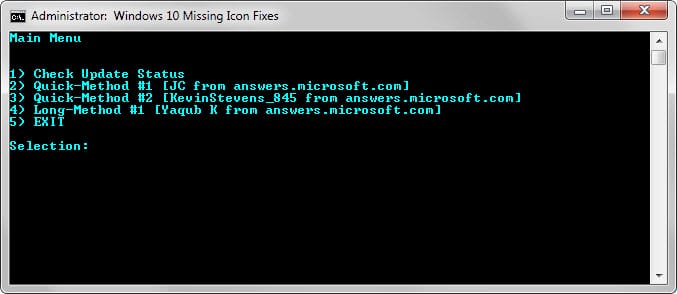 Windows 1.0 Icon Missing