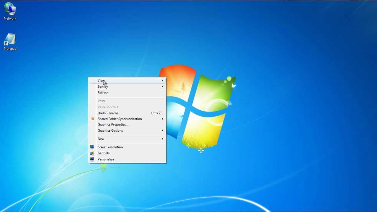 Windows 7 Default Desktop Icons