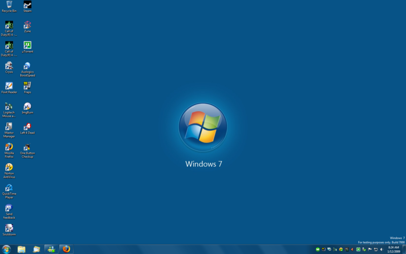 Windows 7 Desktop Screen