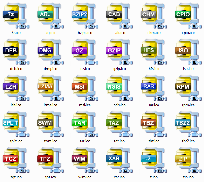 Windows Zip File Icon Windows Zip File Icon