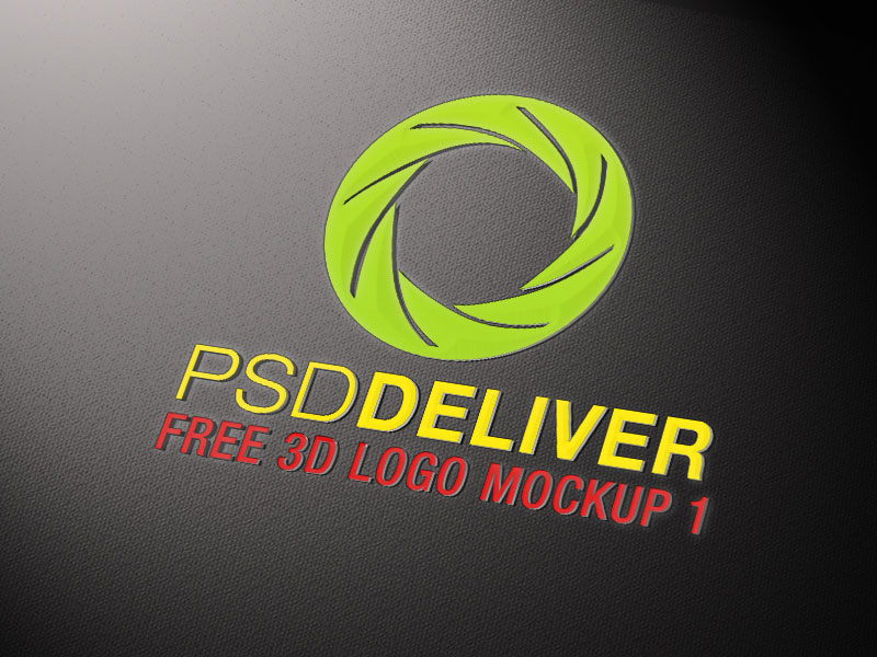 3D Logo Mockup Psd Free