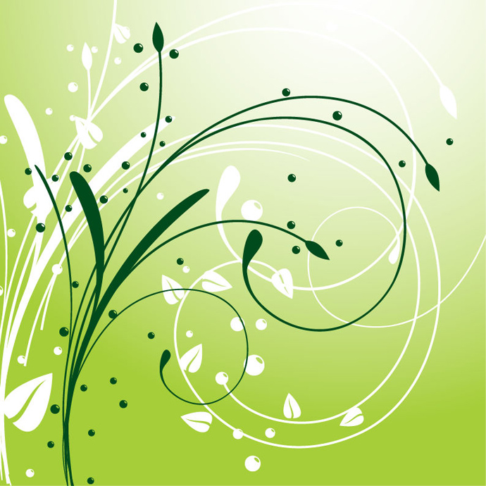 Abstract Swirl Floral Vector Art Abstract Swirl Floral Vector Art