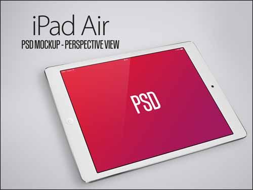 Air iPad PSD Mockup