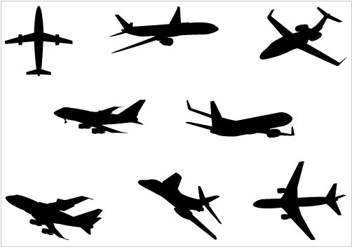Airplane Silhouette Vector