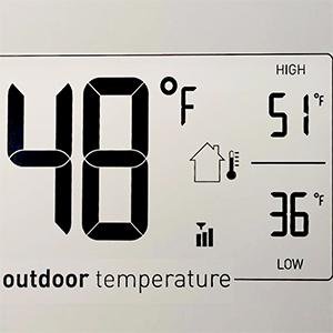 Amazon Atomic Clock Indoor Outdoor Temperature