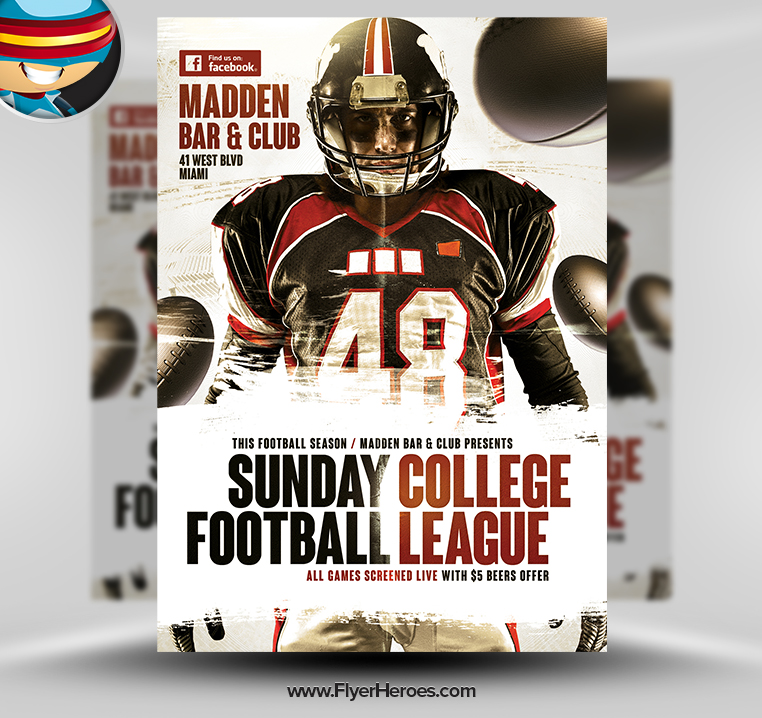 American Football Flyer Template