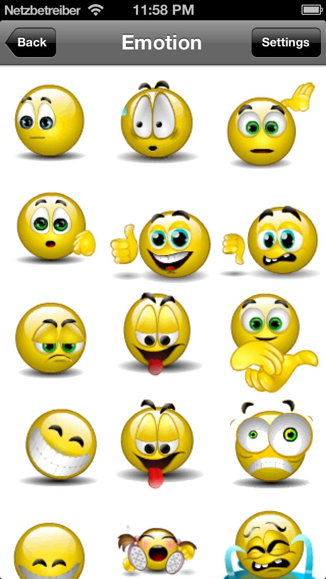 Animated Smiley Faces Emoji