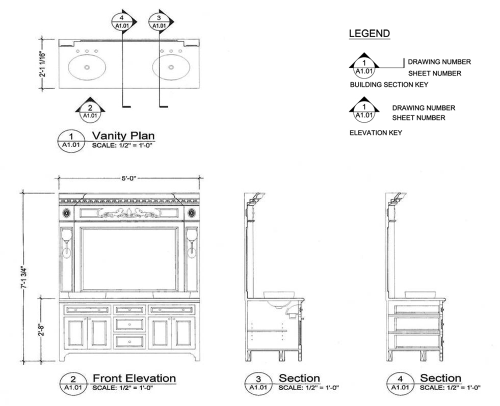 Architectural Drawing Section Symbol