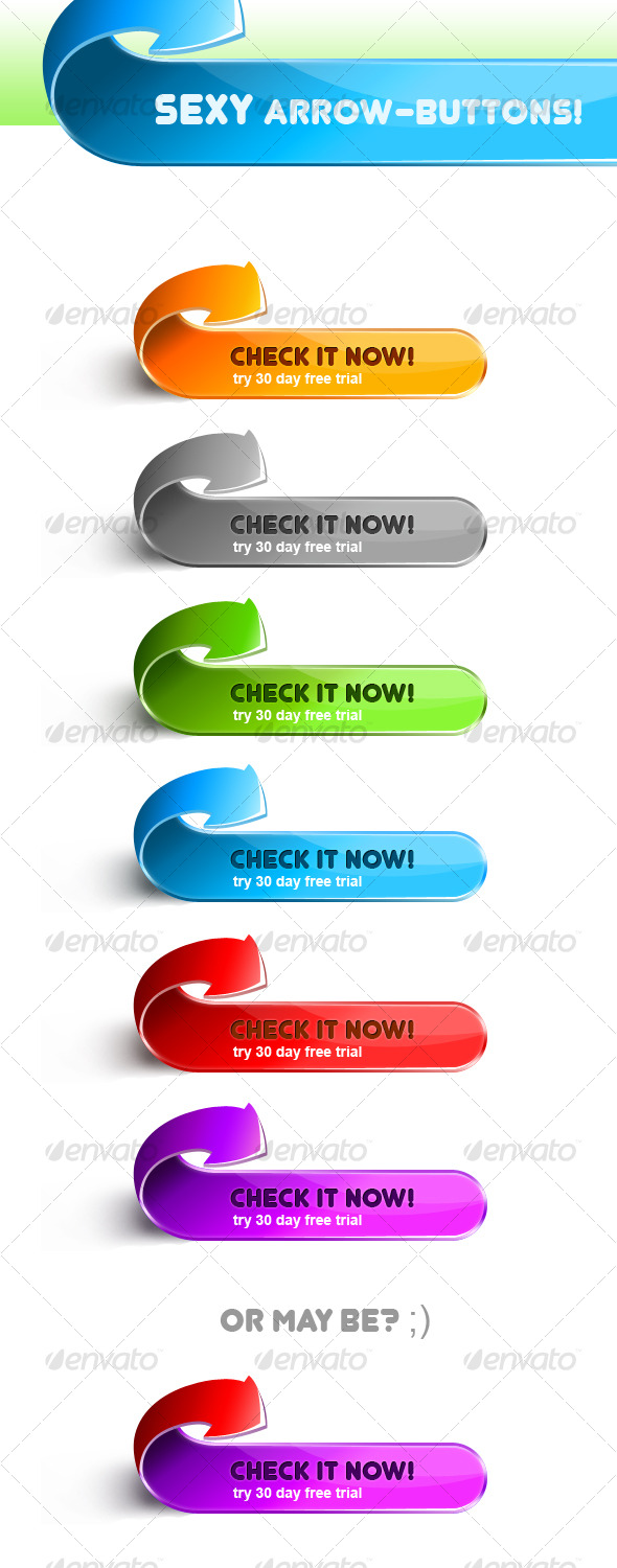 Arrow Web Buttons Graphics