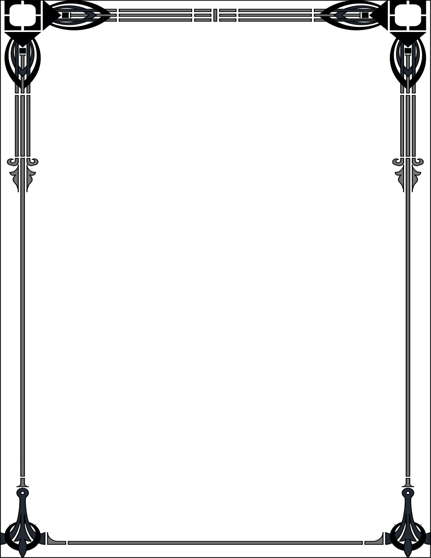 Art Deco Borders Clip Art