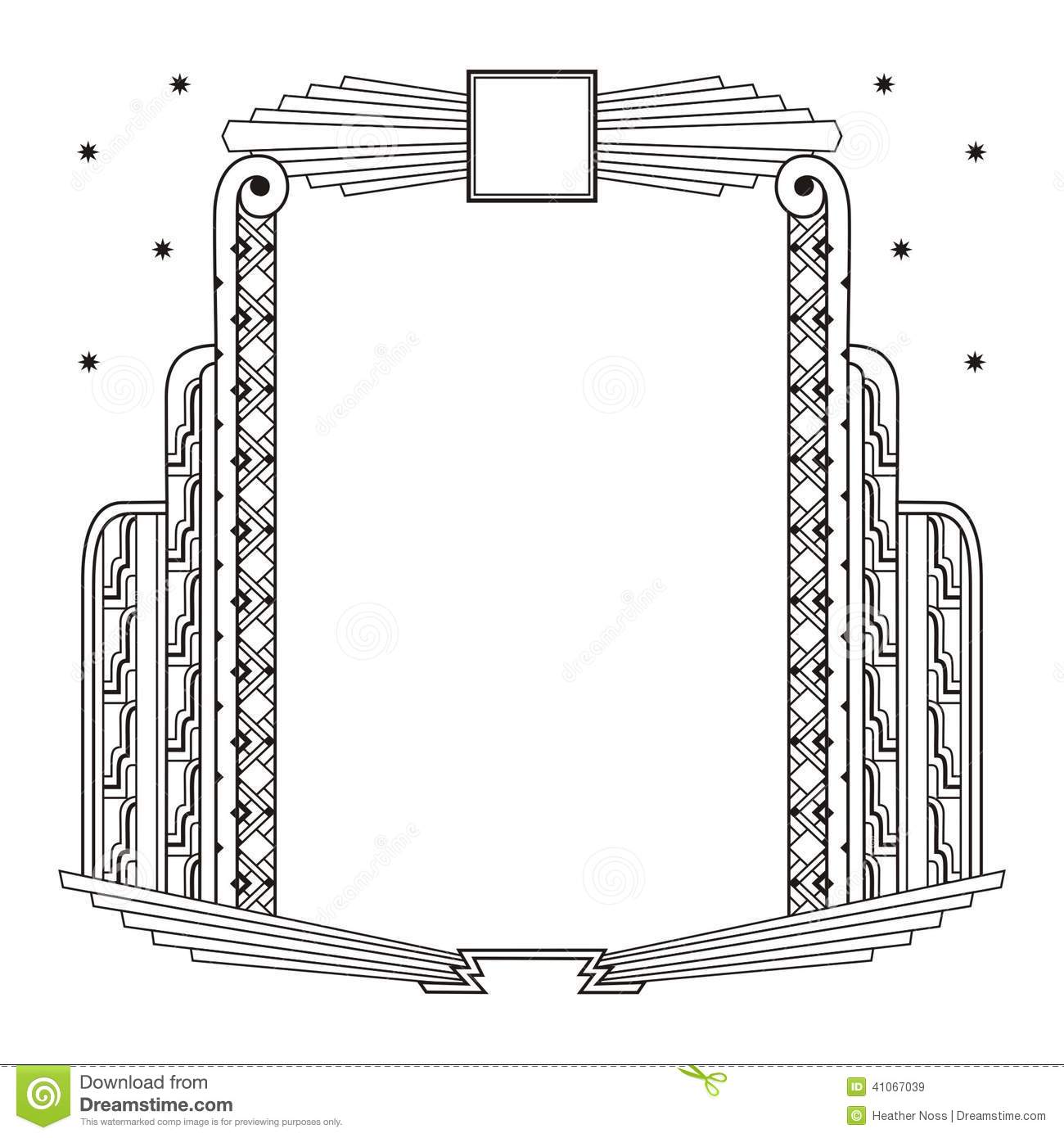Art Deco Frames and Borders Free