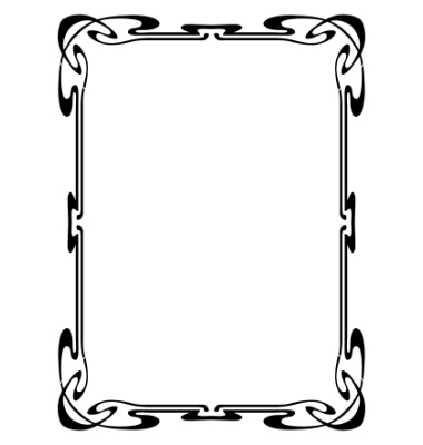 Art Nouveau Frame Vector Art Nouveau Frame Vector