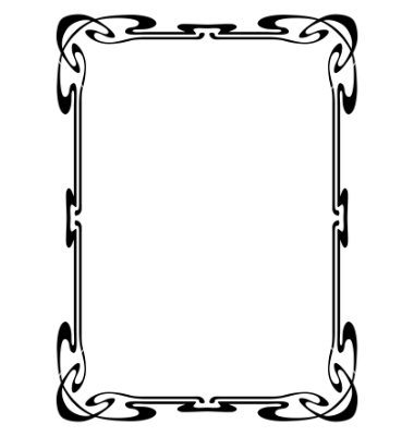 Art Nouveau Frame Vector