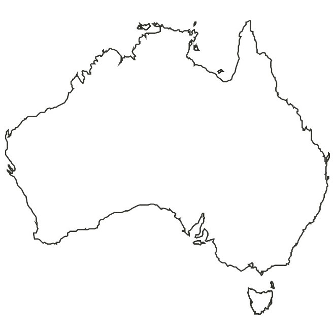 Australia Map Outline