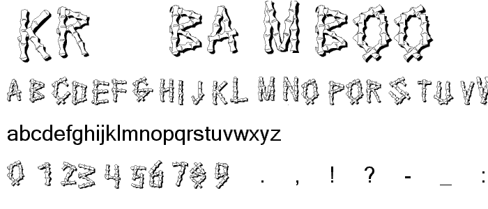 Bamboo Fonts for Windows