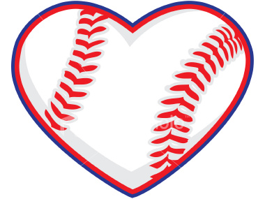 Baseball Heart Clip Art