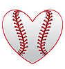 Baseball Heart Clip Art