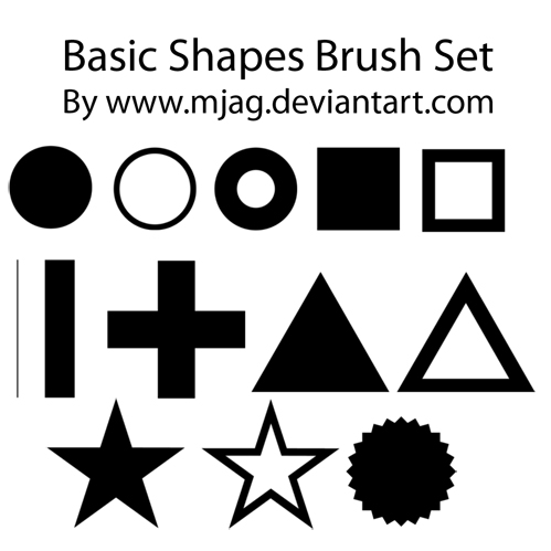Basic Shape Brushes Photoshop