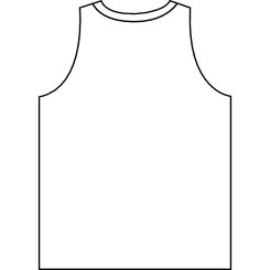 Basketball Jersey Outline
